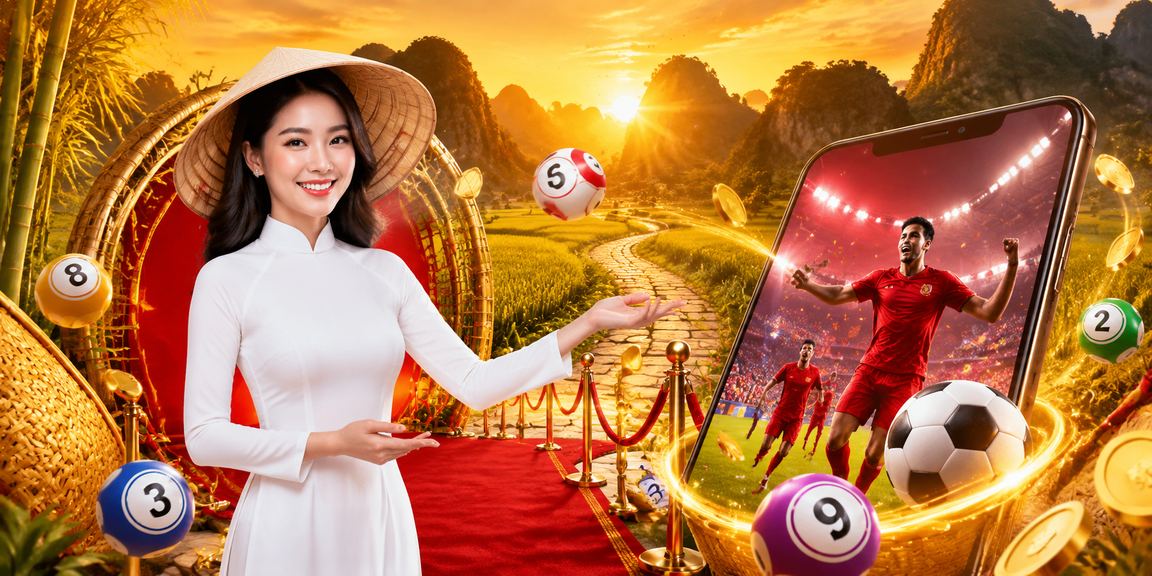 Hình ảnh người chơi xổ số truyền thống tại Ninh Bình trong trang phục áo dài